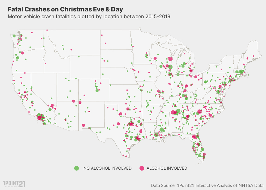 Christmas Fatals Map