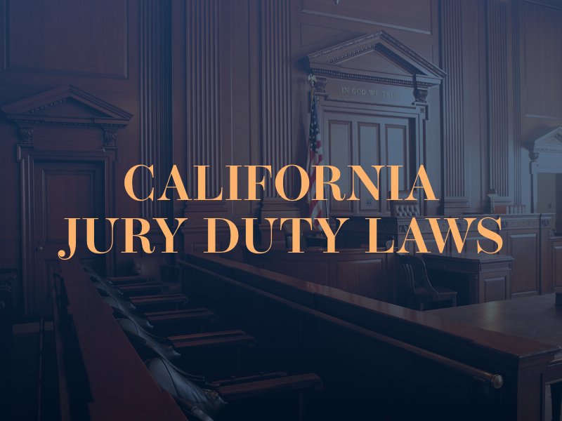 Jury Duty Pay California